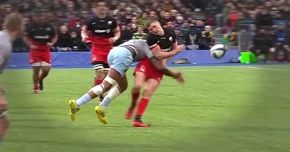 courtney lawes hit owen farrell 2016