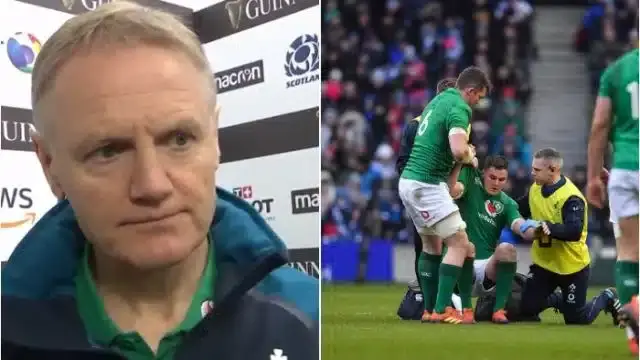 watch he got a stamp on the head joe schmidt confirms sexton damage