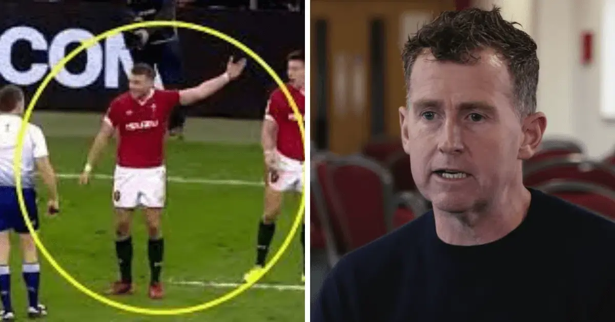 when the refs getting cross cos he tossed alun wyn off its joe marler 18 1