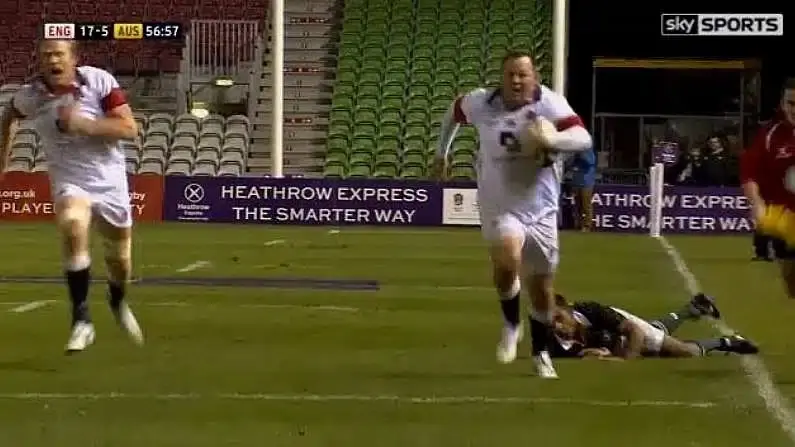 video former england hooker shows 039 searing 039 pace to score 80m lung busting try