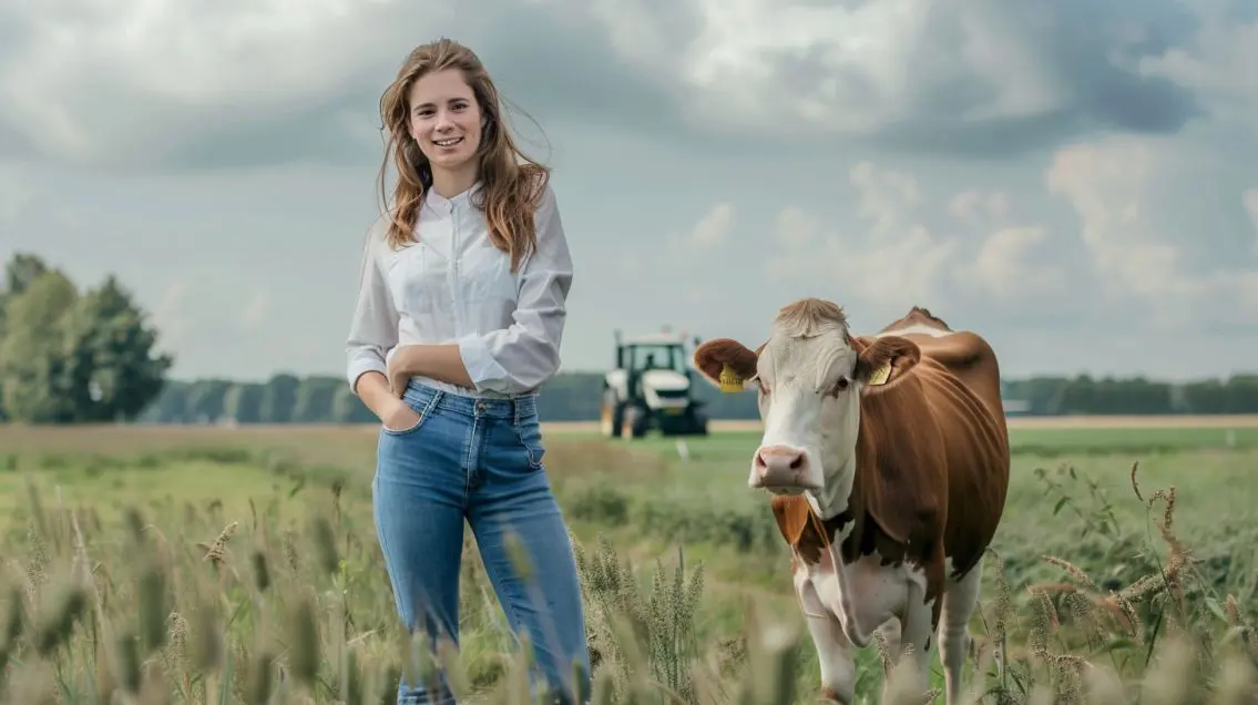 meisje met koe 16 9