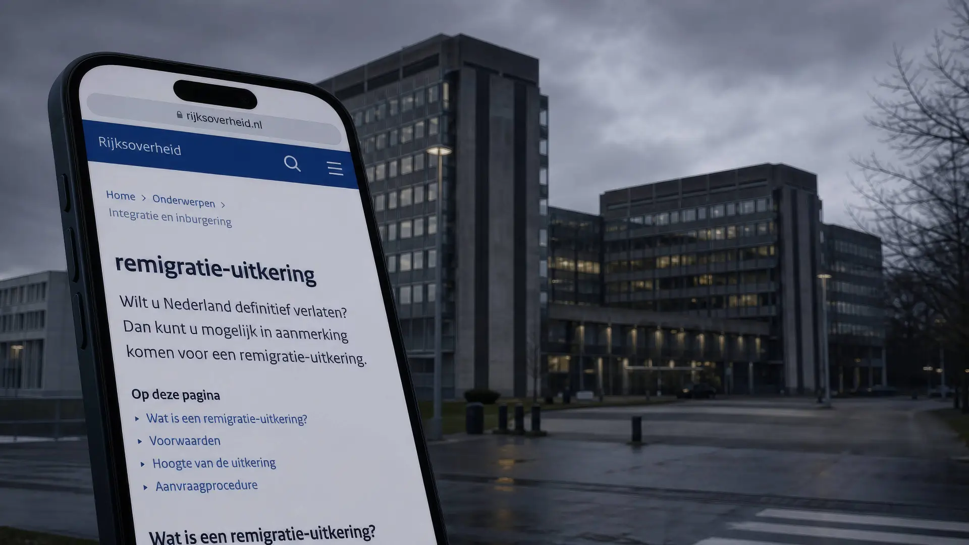 Illustratie van rijksoverheid.nl en het AIVD-rapport over het woord remigratie.