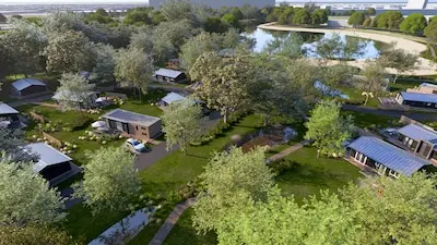 artist impression van bouwplannen resort veldhoven voormalig vakantiepark witven
