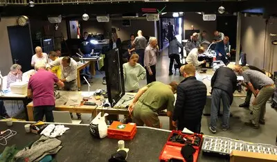 er was veel belangstelling voor het repair cafe veldhoven