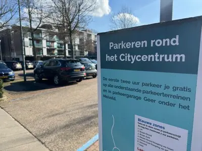 parkeerterrein bij het citycentrum in veldhoven