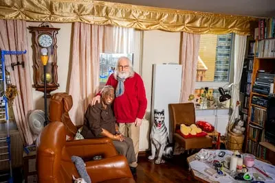 helmuth tjemmes en zijn vrouw aan pompenburg foto frank de roo