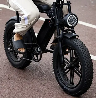 amsterdam een fatbike in de binnenstad van amsterdam anp ramon van flymen