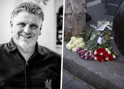 bloemen bij de librije in zwolle voor overleden chef kok jonnie boer