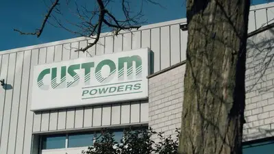 het bedrijf custom powders is inmiddels failliet