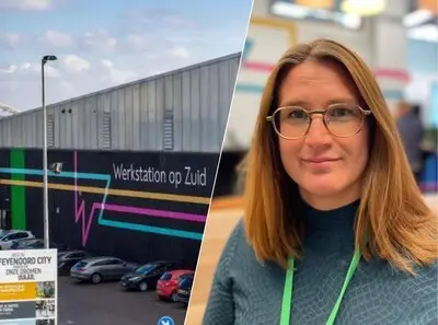 het nieuwe werkstation op zuid zit in het voormalige gammapand vlak bij de kuip denise michelsen is poortregisseur op het werkstation in zuid