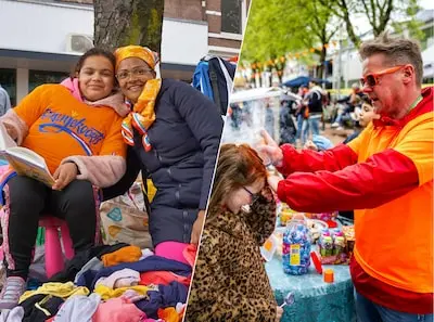 koningsdag 2024 in rotterdam foto indebuurt rotterdam serie afgekocht adr koningsdag de kleedjesmarkt op het deliplein op rotterdam katendrecht foto frank de roo