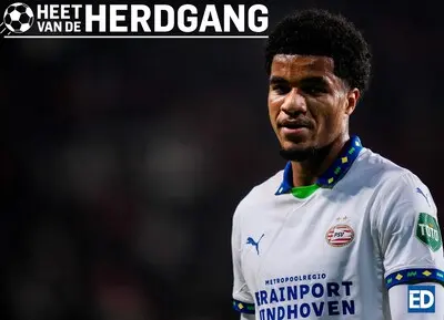 malik tillman tijdens de wedstrijd tegen fc twente van donderdag de psv er moest op de bank beginnen omdat hij te laat was gekomen bij de teambespreking