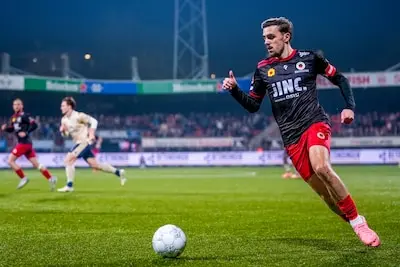 rotterdam 10 03 2025 van donge de roo stadium season 2024 2025 dutch keuken kampioen divisie football excelsior player lance duijvestijn during the match excelsior and den bosch