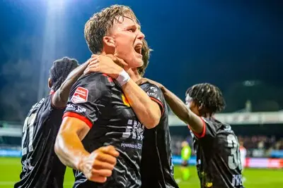 rotterdam 11 4 25 van donge en de roo stadium dutch eerste divisie 24 25 keuken kampioen divisie excelsior top oss excelsior player casper widell scores 2 0