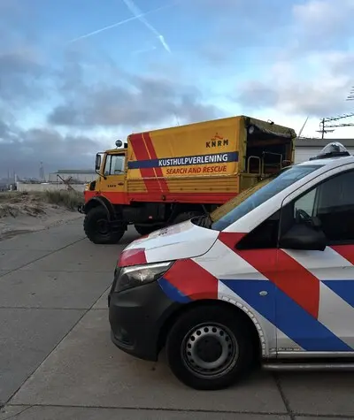 de zeehavenpolitie moest ter plaatse komen voor het ongeluk bij de maasvlakte