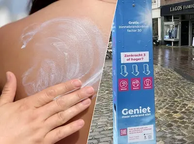 officieel moet je je zonnebrand pindakaasdik aanbrengen de schiedamse smeerpaal
