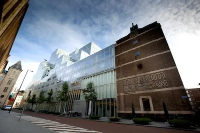 rotterdam exterieur van museum rotterdam in het timmerhuis het museum moet weg uit het gebouw ontworpen door architect rem koolhaas foto bart hoogveld