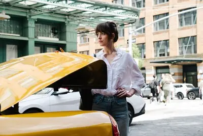 this image released by a24 shows dakota johnson in a scene from materialists a24 via ap