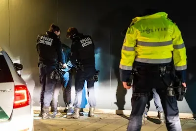 een aanhouding in de rotterdamse haven