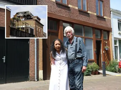 lila en rob voelen zich de koning te rijk terug in hun gerenoveerde huis na een verwoestende brand