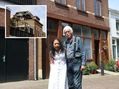 lila en rob voelen zich de koning te rijk terug in hun gerenoveerde huis na een verwoestende brand