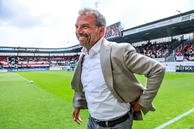 rotterdam 18 05 25 stadium het kasteel dutch eredivisie season 2024 2025 sparta rotterdam psv sparta trainer maurice steijn