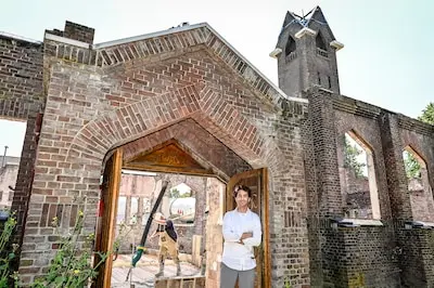serie afgekocht adr ar20250610 0536 heijplaat 11 06 2025 woningen op plek afgebrande kerk