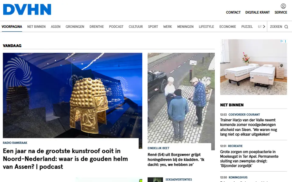 dvhn voorpagina