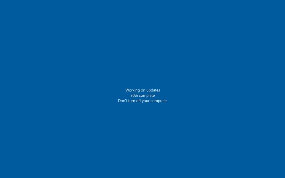 windows 10 version 22h2 update screen