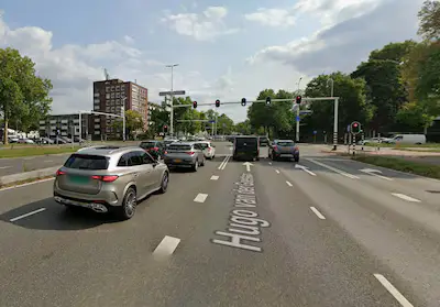 kruising hugo van der goeslaan met de geldropseweg in eindhoven