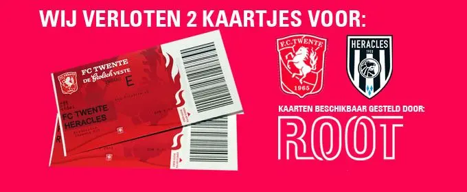 WIN 2 kaartjes voor FC Twente Heracles Almelo
