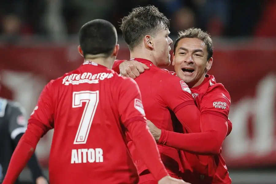 boere ricardinho doelpunt vieren fc twente volendam 2019