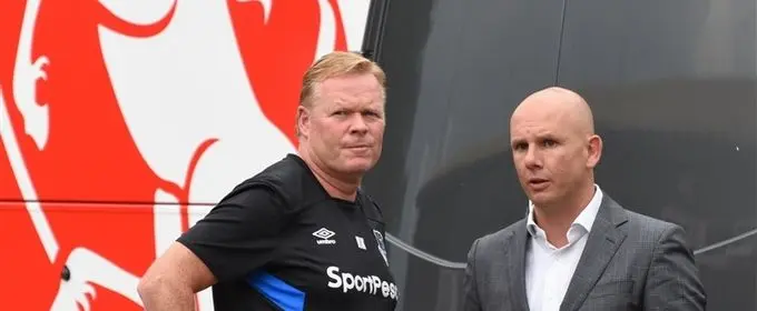 everton fc twente x ronald koeman jan van halst