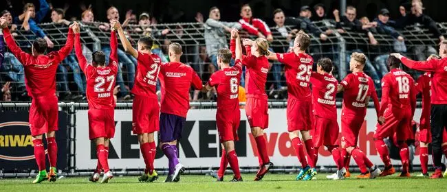 fc dordrecht fc twente 0 2 krommedijk vieren supporters