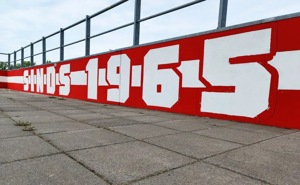 fc twente muurschildering vak p since 1965
