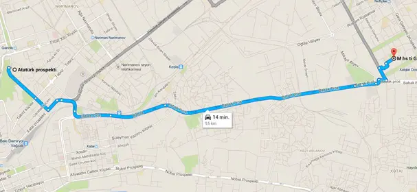 plattegrond baku