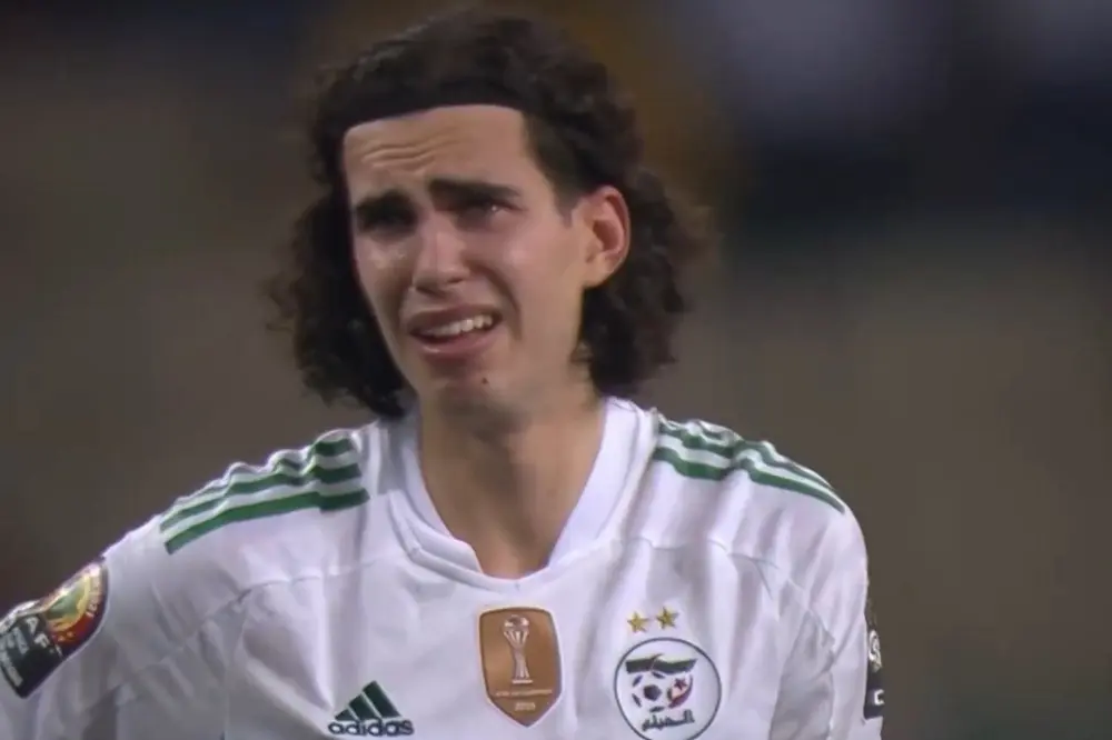 ramiz zerrouki tranen algerije 2022 afrika cup