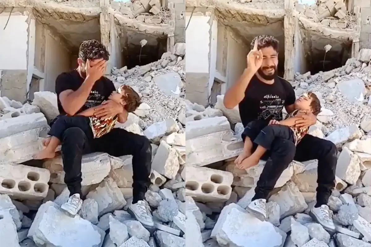 thumb vk video van palestijnse vader van dood kind met jeuk aan zijn been mikpunt van spot