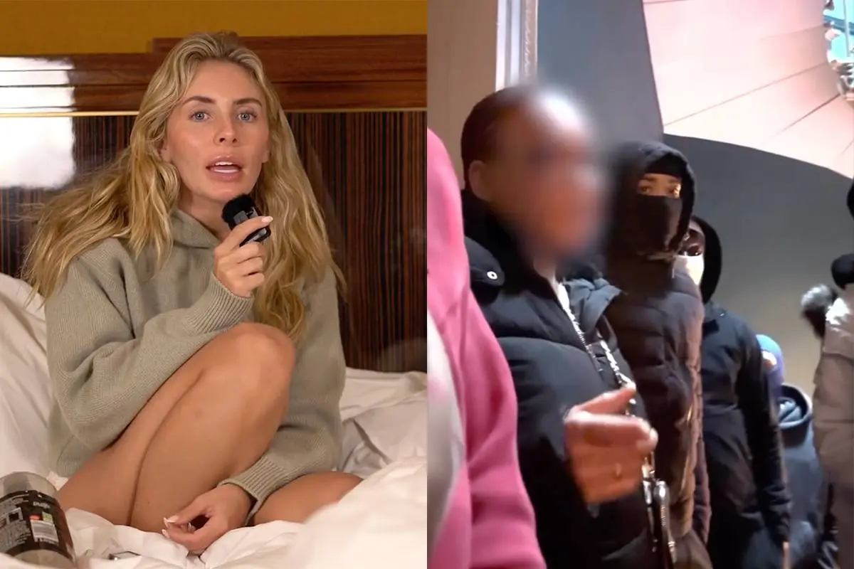 thumb vk beelden opgedoken van jongen die door moeder uit rij van bonnie blue wordt gehaald
