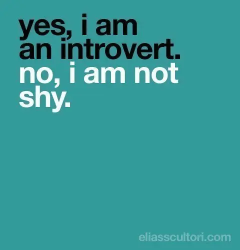 introvert not shy