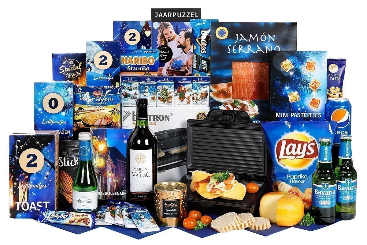 kerstpakket flonkerend blauw