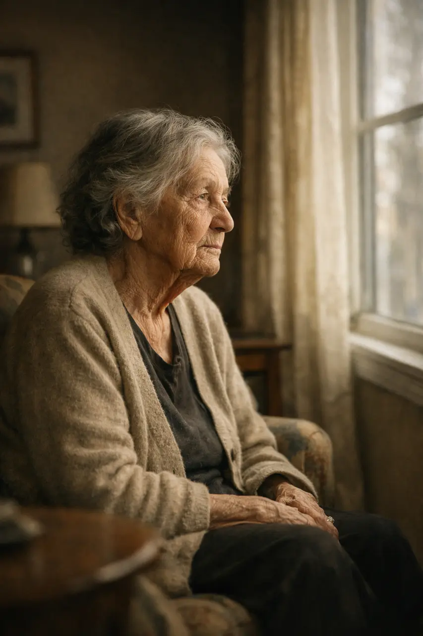 eenzame-senior-vrouw-raam