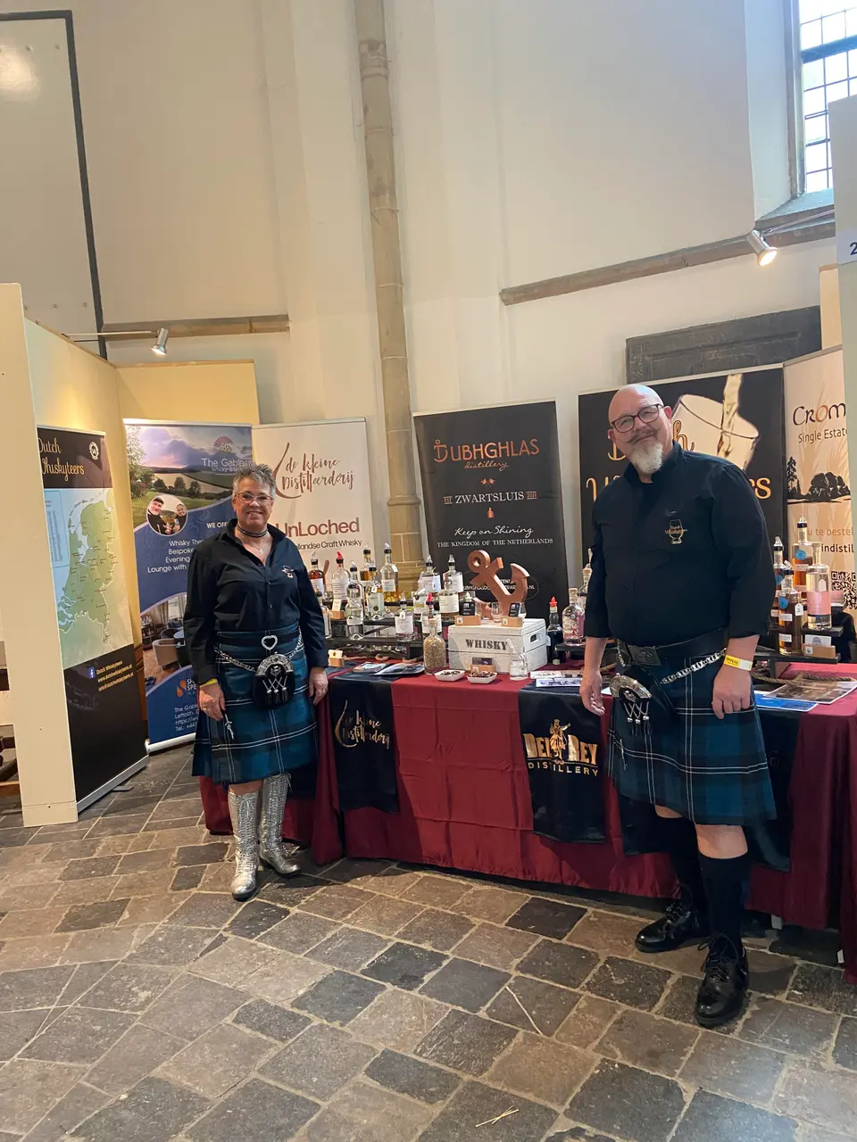 Dutch Whiskyteers voor whisky stand Nederlandse whisky