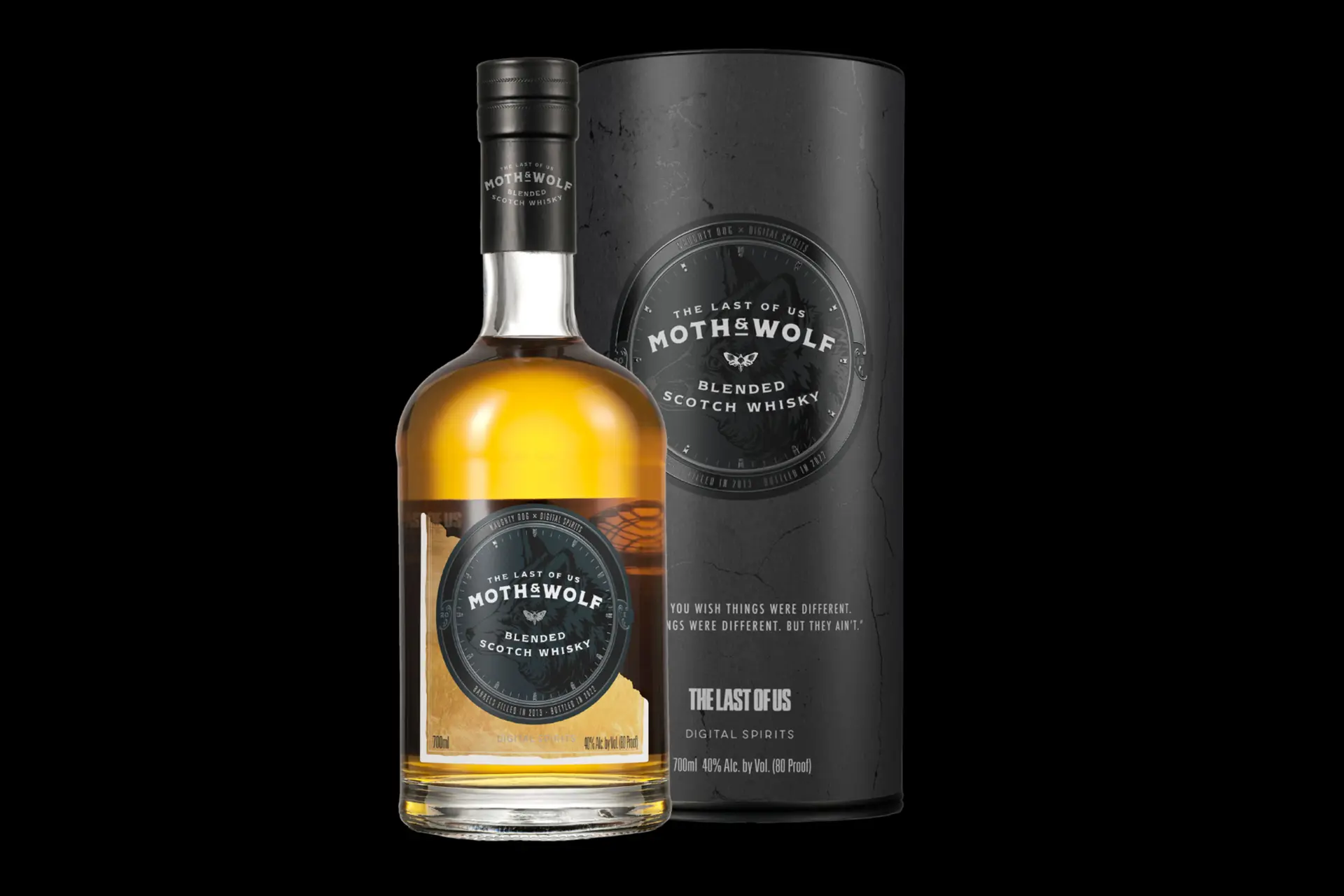 moth and wolf blended whisky The Last of Us