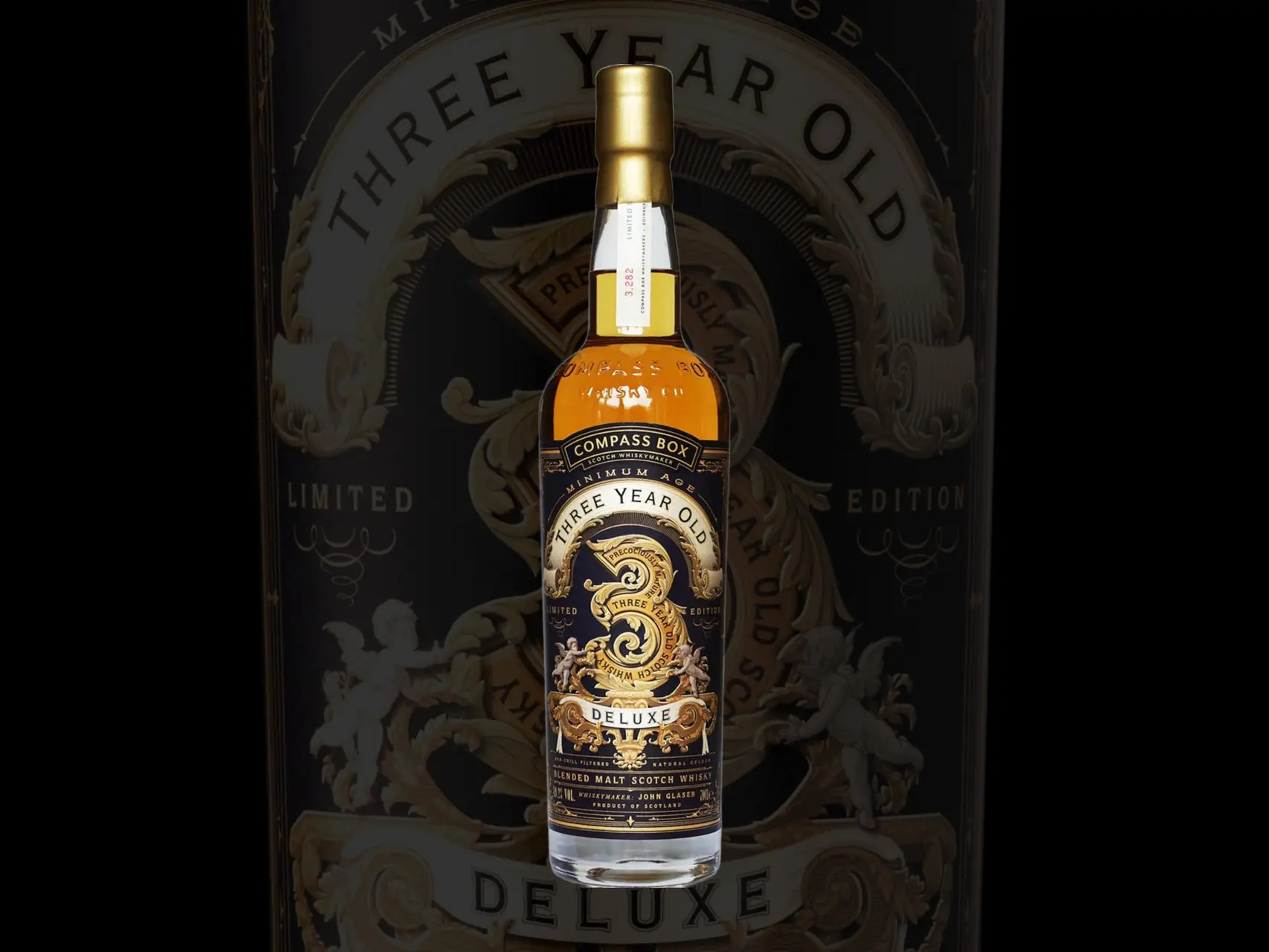 compass box three year old deluxe whisky