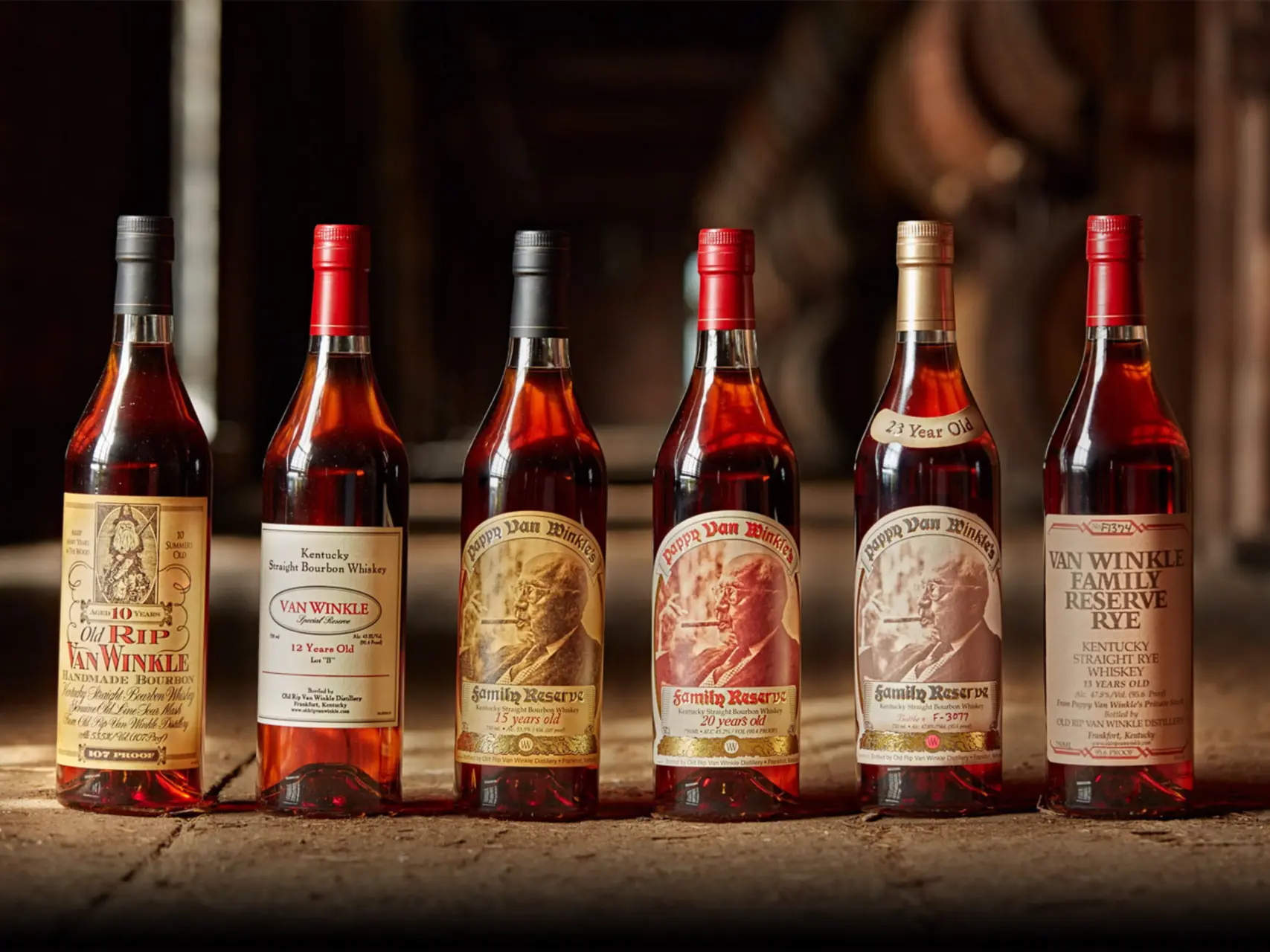 pappy van winkle whiskys