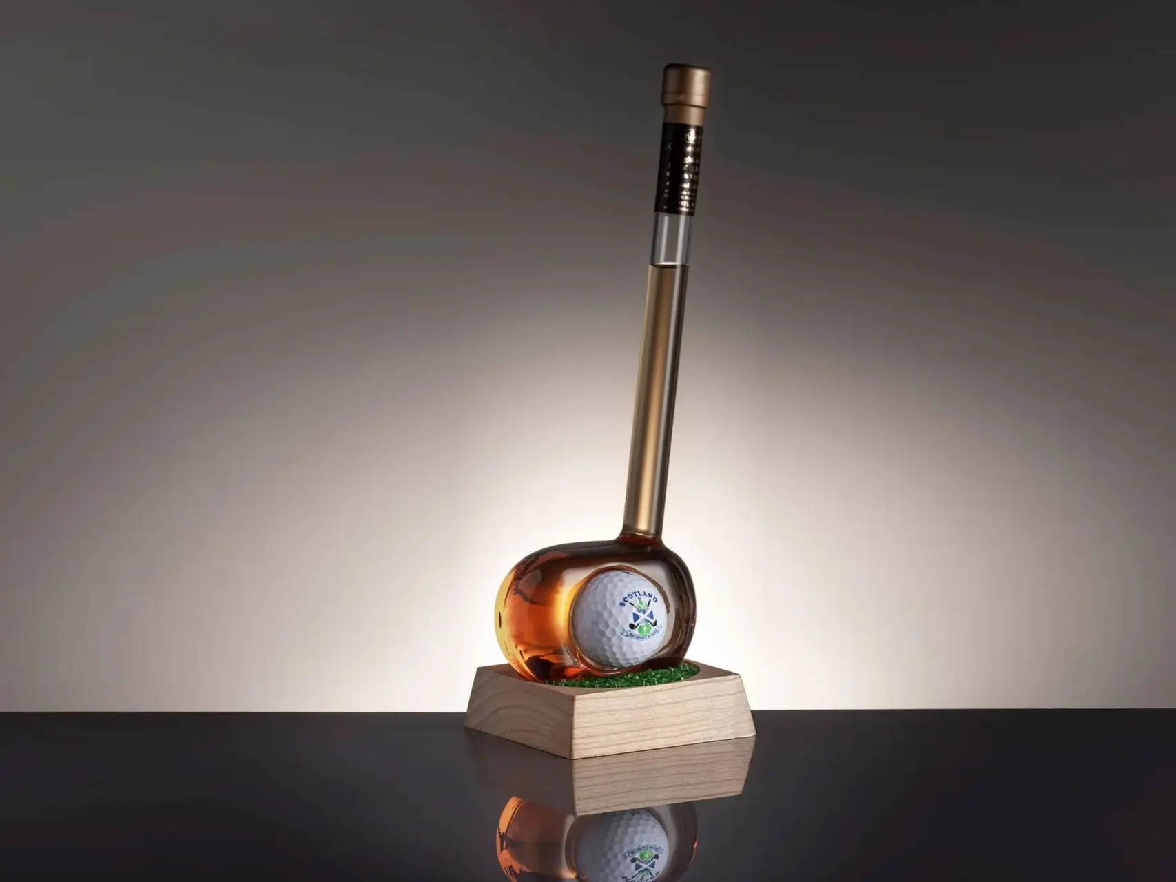 heritage glasses golf caddy decanter