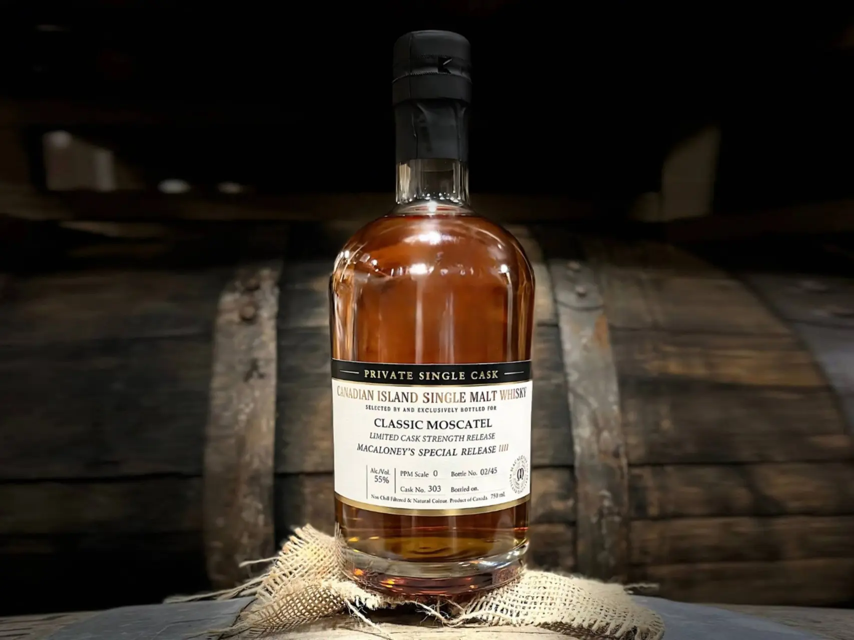 canadian island single malt whisky classic moscatel