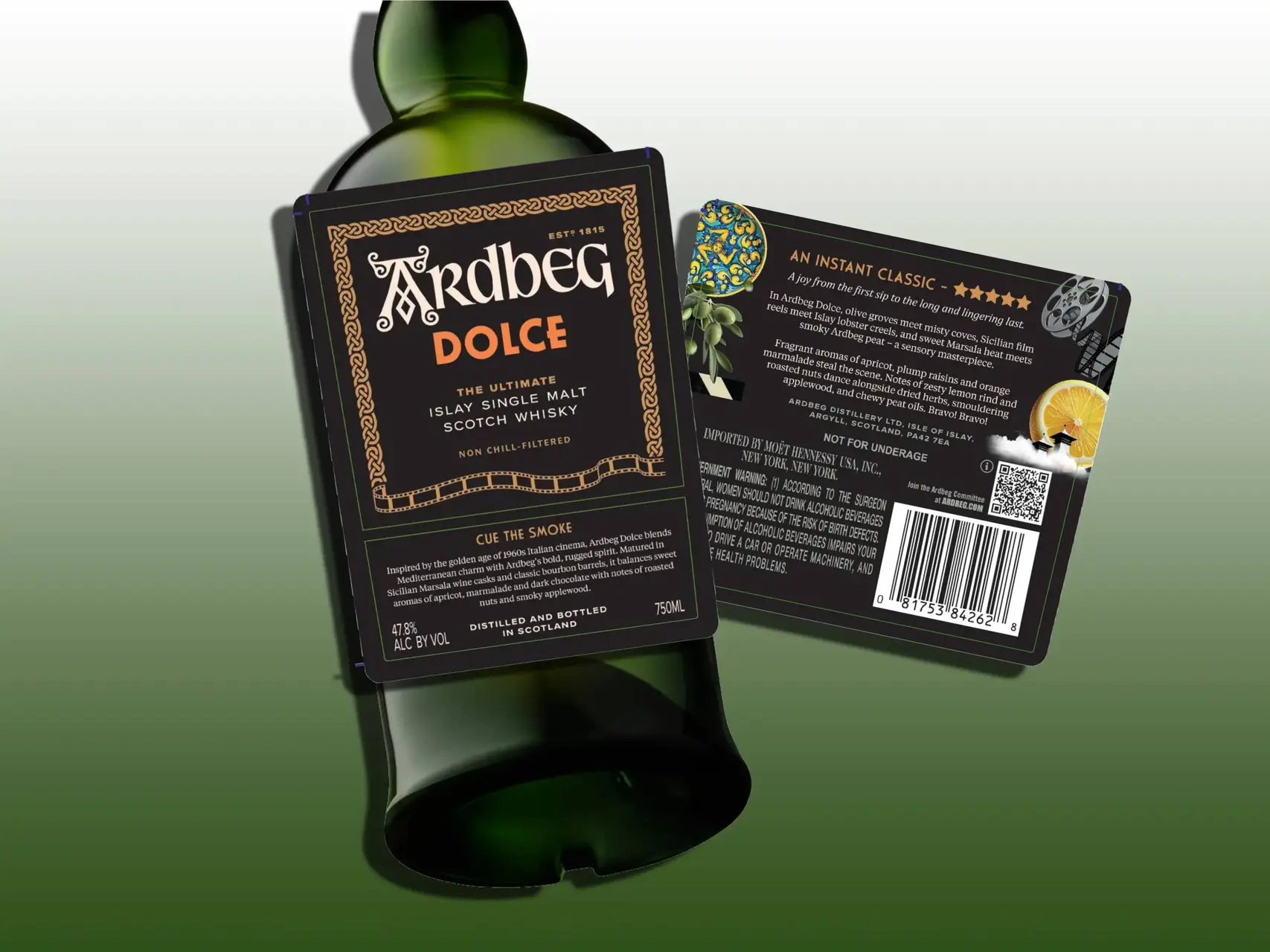 Ardbeg Dolce whisky label