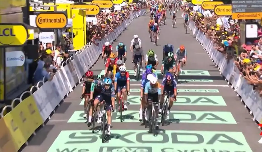 Sprint in de Tour de France